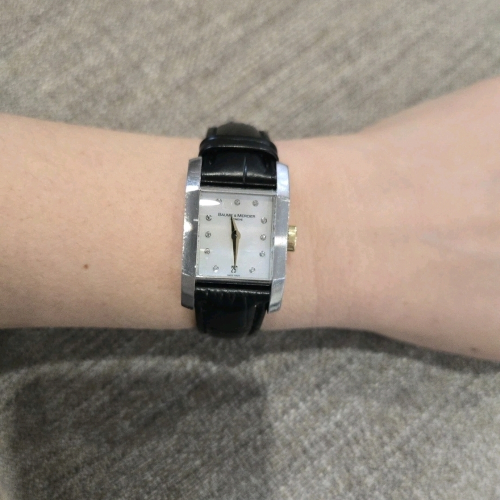 Baume & Mercier 18k/Ss Ladies Watch 11 Diamonds GENEVE-1830